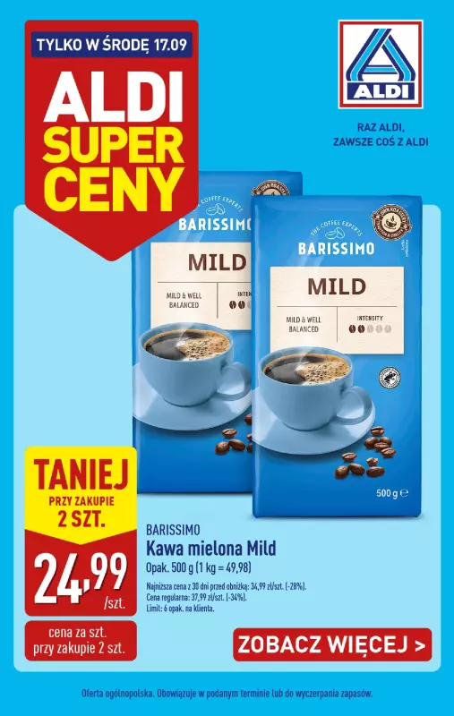 Aldi - gazetka promocyjna Tylko w środę!  