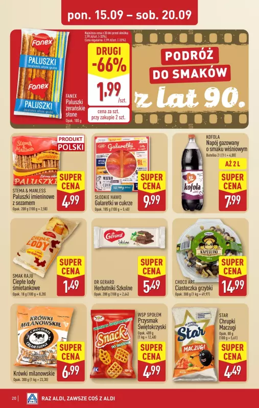 Aldi - gazetka promocyjna Pełny katalog! od poniedziałku 15.09 do soboty 20.09 - strona 20
