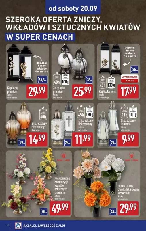 Aldi - gazetka promocyjna Pełny katalog! od poniedziałku 15.09 do soboty 20.09 - strona 42