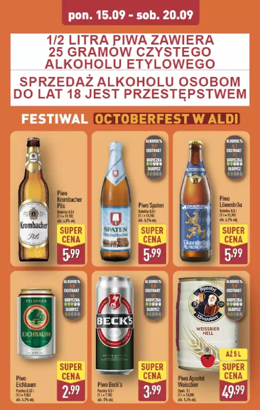 Aldi - gazetka promocyjna Pełny katalog! od poniedziałku 15.09 do soboty 20.09 - strona 16