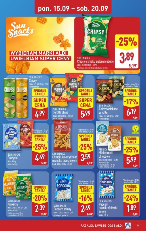 Aldi - gazetka promocyjna Pełny katalog! od poniedziałku 15.09 do soboty 20.09 - strona 15