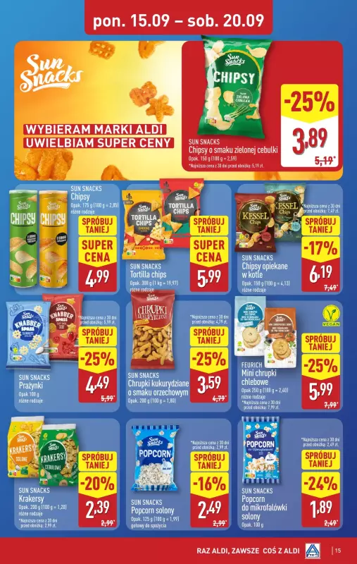 Aldi - gazetka promocyjna Pełny katalog! od poniedziałku 15.09 do soboty 20.09 - strona 15