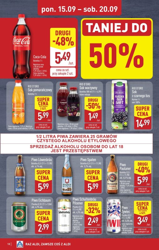 Aldi - gazetka promocyjna Pełny katalog! od poniedziałku 15.09 do soboty 20.09 - strona 18