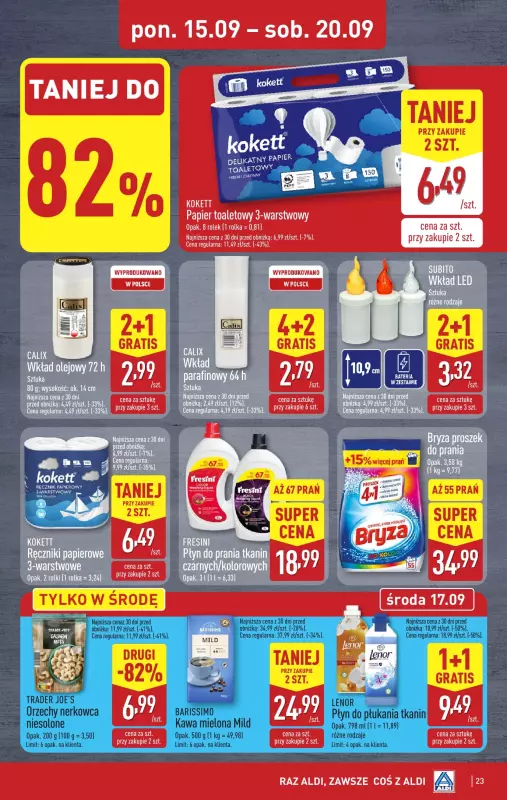 Aldi - gazetka promocyjna Pełny katalog! od poniedziałku 15.09 do soboty 20.09 - strona 23