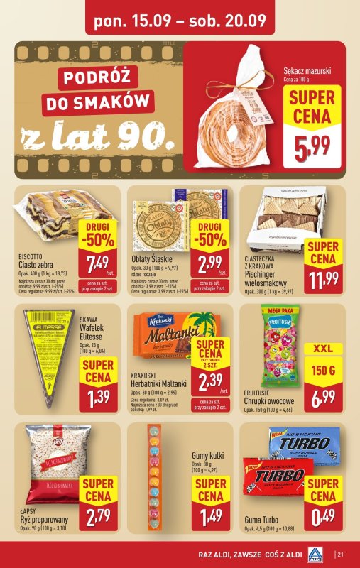 Aldi - gazetka promocyjna Pełny katalog! od poniedziałku 15.09 do soboty 20.09 - strona 21