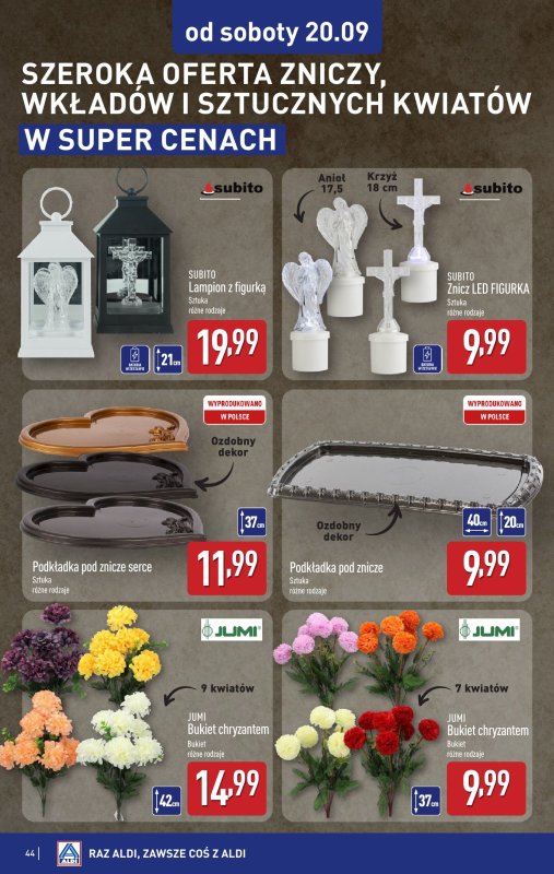 Aldi - gazetka promocyjna Pełny katalog! od poniedziałku 15.09 do soboty 20.09 - strona 44