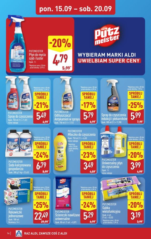 Aldi - gazetka promocyjna Pełny katalog! od poniedziałku 15.09 do soboty 20.09 - strona 14