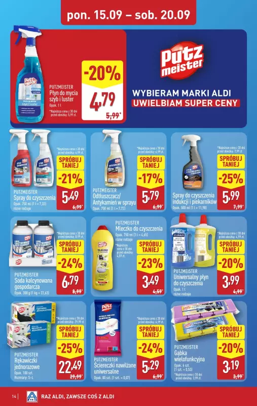 Aldi - gazetka promocyjna Pełny katalog! od poniedziałku 15.09 do soboty 20.09 - strona 14
