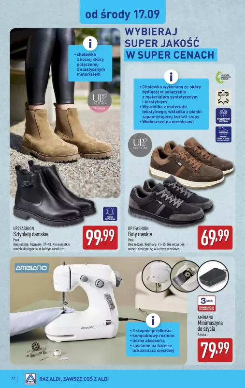 Aldi - gazetka promocyjna Pełny katalog! od poniedziałku 15.09 do soboty 20.09 - strona 32