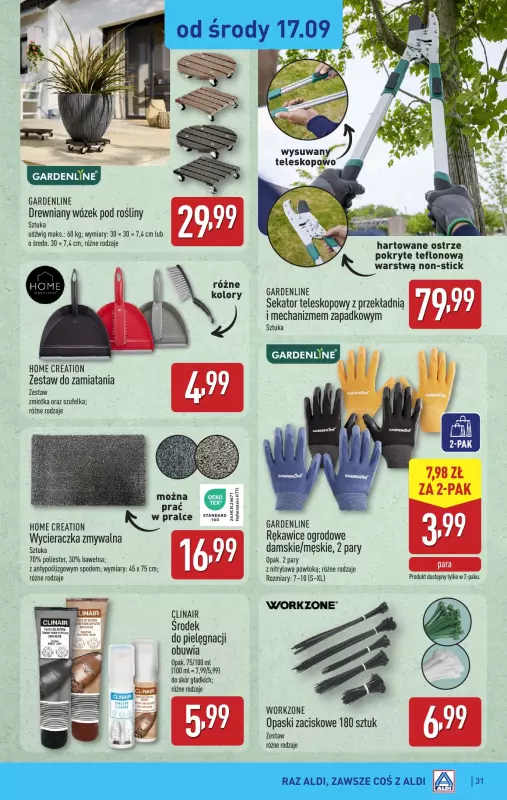 Aldi - gazetka promocyjna Pełny katalog! od poniedziałku 15.09 do soboty 20.09 - strona 31
