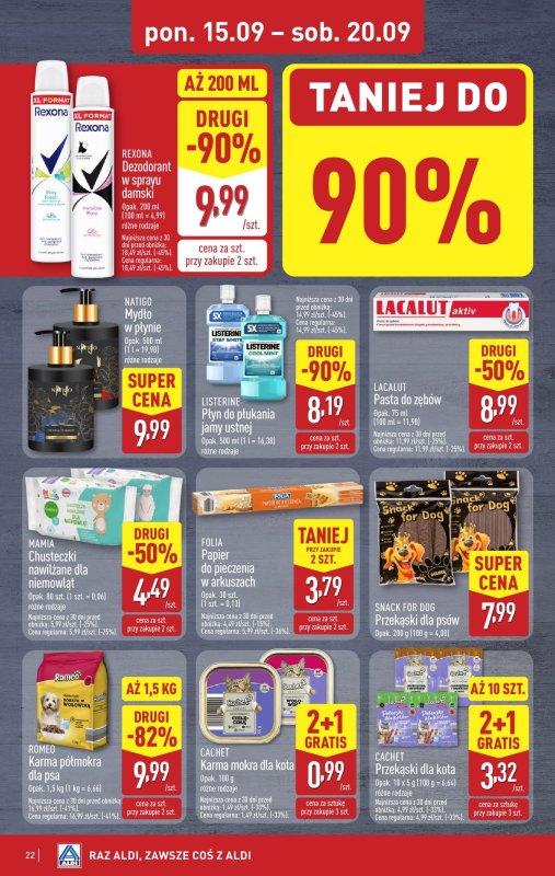 Aldi - gazetka promocyjna Pełny katalog! od poniedziałku 15.09 do soboty 20.09 - strona 22