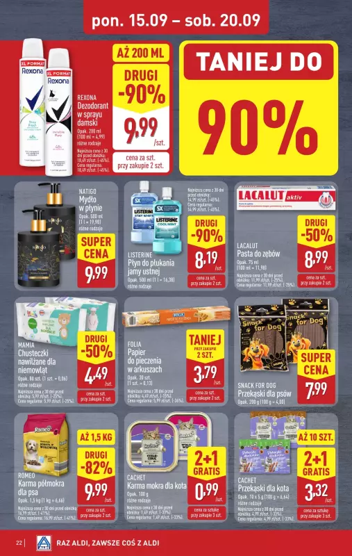 Aldi - gazetka promocyjna Pełny katalog! od poniedziałku 15.09 do soboty 20.09 - strona 22