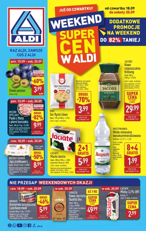Aldi - gazetka promocyjna Weekend super cen w Aldi!  