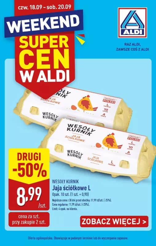 Aldi - gazetka promocyjna Weekend super cen w Aldi!  