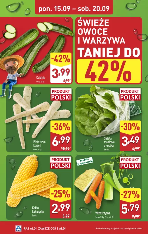 Aldi - gazetka promocyjna Farmer Aldik poleca! od poniedziałku 15.09 do soboty 20.09 - strona 4