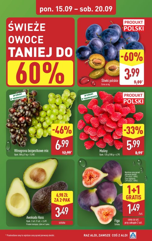 Aldi - gazetka promocyjna Farmer Aldik poleca! od poniedziałku 15.09 do soboty 20.09 - strona 3