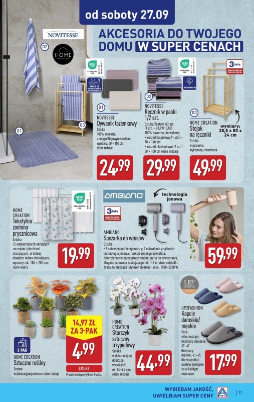 Aldi - gazetka promocyjna Aldi ma to coś! od poniedziałku 22.09 do soboty 27.09 - strona 11