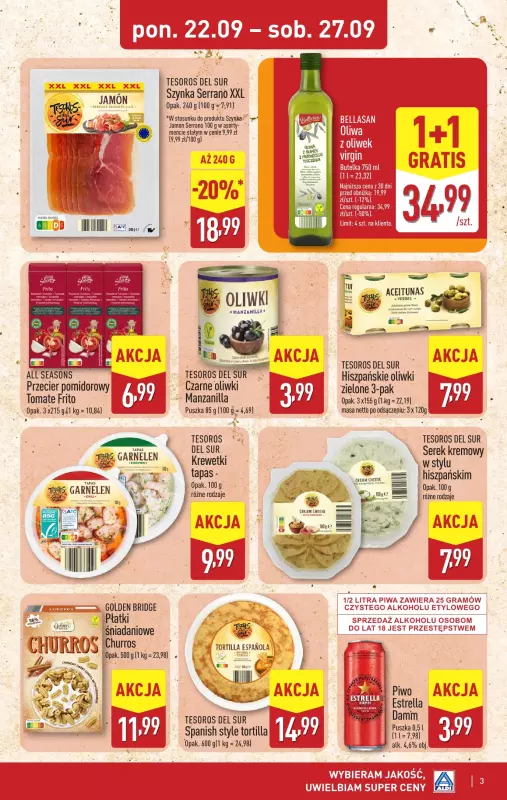 Aldi - gazetka promocyjna Smakowita podróż do Hiszpanii!   - strona 3