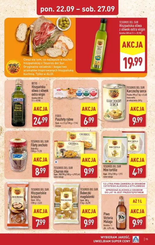 Aldi - gazetka promocyjna Pełny katalog! od poniedziałku 22.09 do soboty 27.09 - strona 15