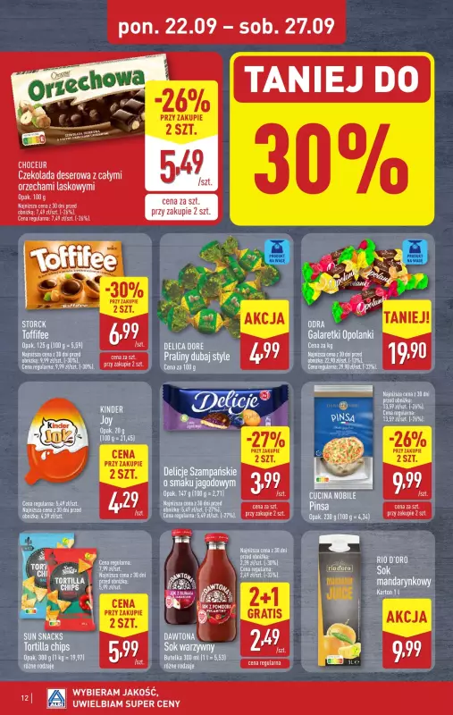 Aldi - gazetka promocyjna Pełny katalog! od poniedziałku 22.09 do soboty 27.09 - strona 12