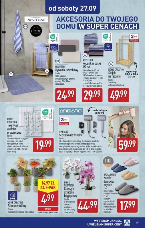 Aldi - gazetka promocyjna Pełny katalog! od poniedziałku 22.09 do soboty 27.09 - strona 35