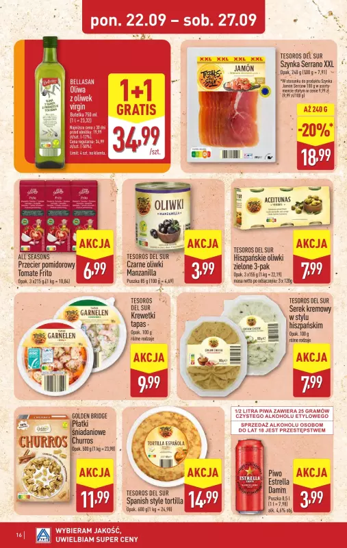 Aldi - gazetka promocyjna Pełny katalog! od poniedziałku 22.09 do soboty 27.09 - strona 16