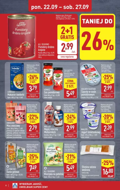 Aldi - gazetka promocyjna Pełny katalog! od poniedziałku 22.09 do soboty 27.09 - strona 8