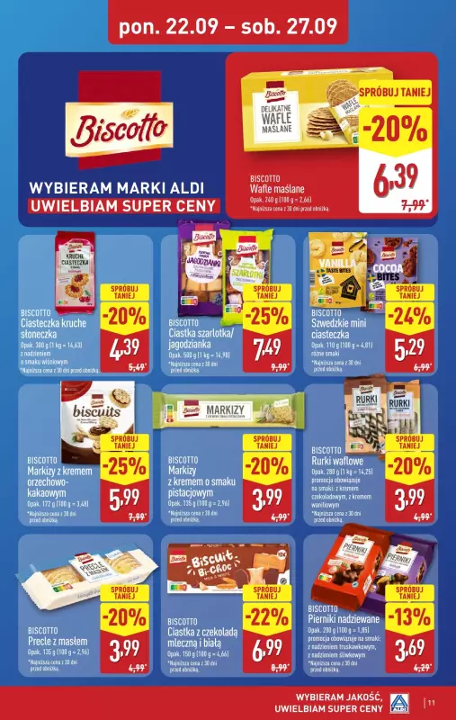 Aldi - gazetka promocyjna Pełny katalog! od poniedziałku 22.09 do soboty 27.09 - strona 11