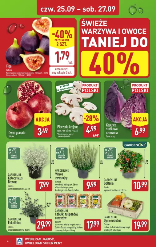 Aldi - gazetka promocyjna Weekend super cen w Aldi! od czwartku 25.09 do soboty 27.09 - strona 4