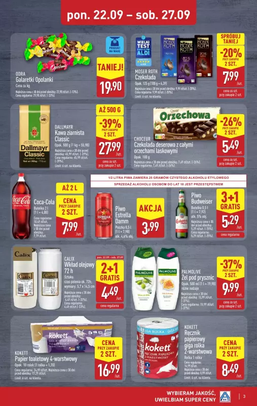 Aldi - gazetka promocyjna Weekend super cen w Aldi! od czwartku 25.09 do soboty 27.09 - strona 3