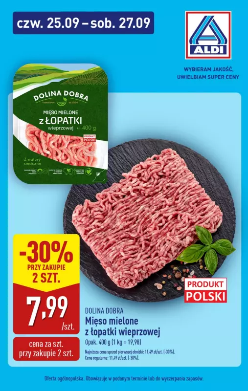 Aldi - gazetka promocyjna Weekend super cen w Aldi! od czwartku 25.09 do soboty 27.09 - strona 5