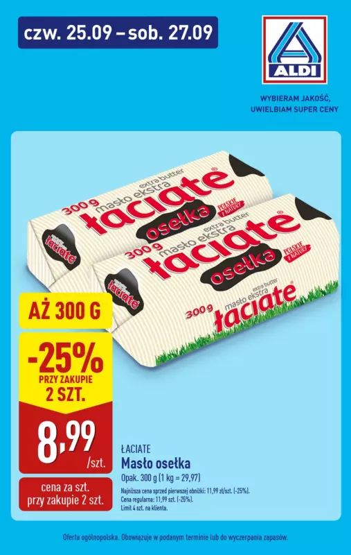 Aldi - gazetka promocyjna Weekend super cen w Aldi! od czwartku 25.09 do soboty 27.09 - strona 2