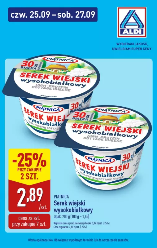 Aldi - gazetka promocyjna Weekend super cen w Aldi! od czwartku 25.09 do soboty 27.09 - strona 4