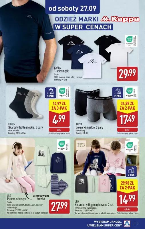 Aldi - gazetka promocyjna Nowe okazje w super cenach od soboty! od soboty 27.09 do piątku 03.10 - strona 3