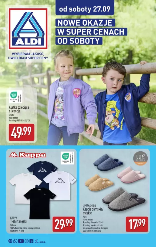 Aldi - gazetka promocyjna Nowe okazje w super cenach od soboty! od soboty 27.09 do soboty 27.09