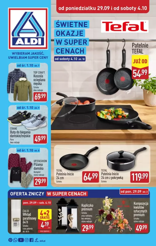 Aldi - gazetka promocyjna Aldi ma to coś! od poniedziałku 29.09 do soboty 04.10