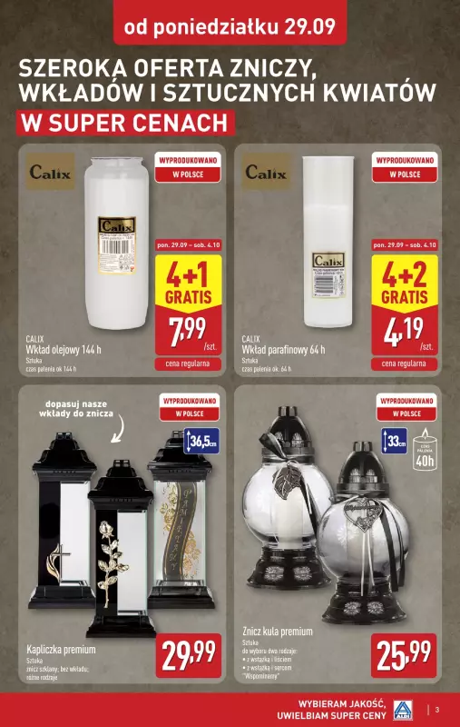 Aldi - gazetka promocyjna Aldi ma to coś! od poniedziałku 29.09 do soboty 04.10 - strona 3