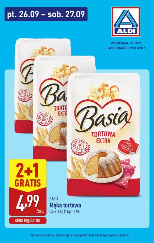 Aldi - gazetka promocyjna Weekend super cen w Aldi! od piątku 26.09 do soboty 27.09 - strona 5