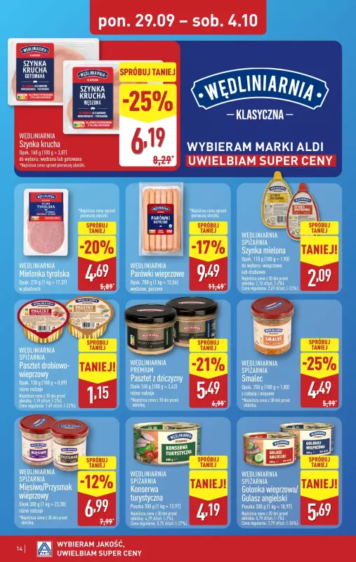 Aldi - gazetka promocyjna Pełny katalog! od niedzieli 28.09 do soboty 04.10 - strona 14