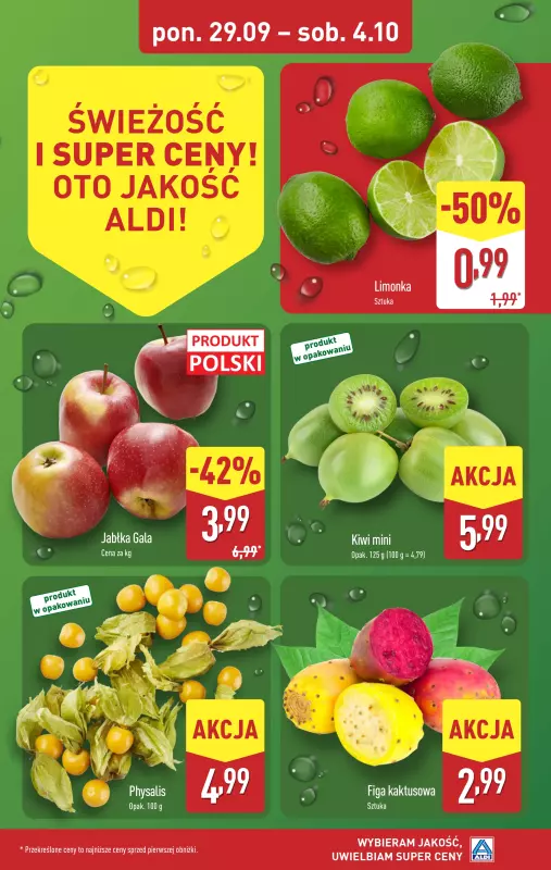 Aldi - gazetka promocyjna Farmer Aldik poleca! od poniedziałku 29.09 do soboty 04.10 - strona 5