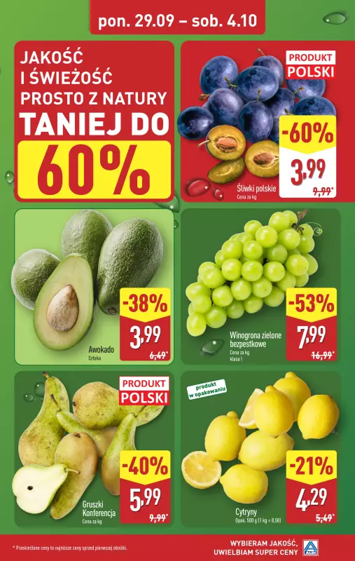 Aldi - gazetka promocyjna Farmer Aldik poleca! od poniedziałku 29.09 do soboty 04.10 - strona 3
