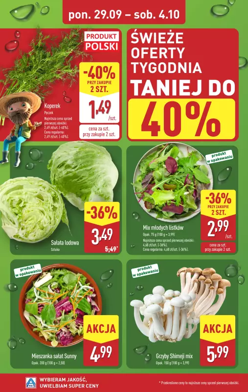 Aldi - gazetka promocyjna Farmer Aldik poleca! od poniedziałku 29.09 do soboty 04.10 - strona 4