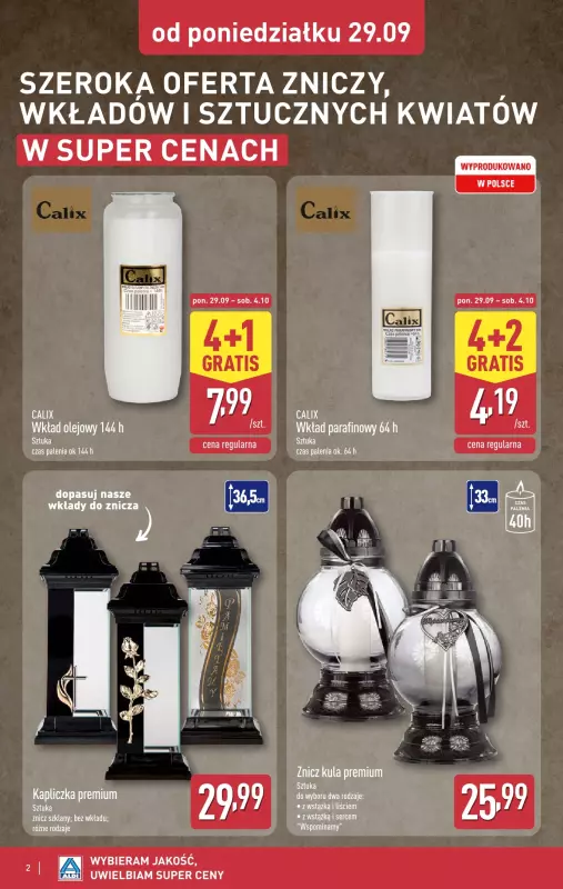 Aldi - gazetka promocyjna Światełko pamięci   - strona 2
