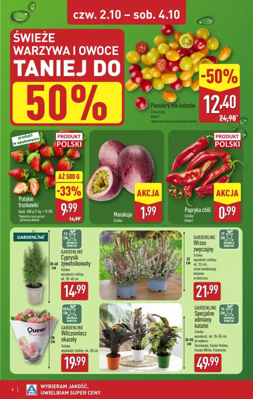 Aldi - gazetka promocyjna Weekend super cen w Aldi! od czwartku 02.10 do soboty 04.10 - strona 4