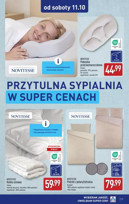 Aldi - gazetka promocyjna Aldi ma to coś! od poniedziałku 06.10 do soboty 11.10 - strona 11