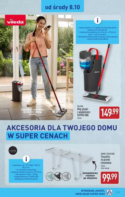 Aldi - gazetka promocyjna Aldi ma to coś! od poniedziałku 06.10 do soboty 11.10 - strona 5