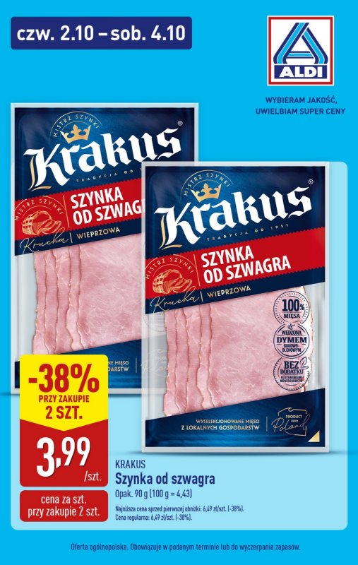 Aldi - gazetka promocyjna Weekend super cen w Aldi! od czwartku 02.10 do soboty 04.10 - strona 9