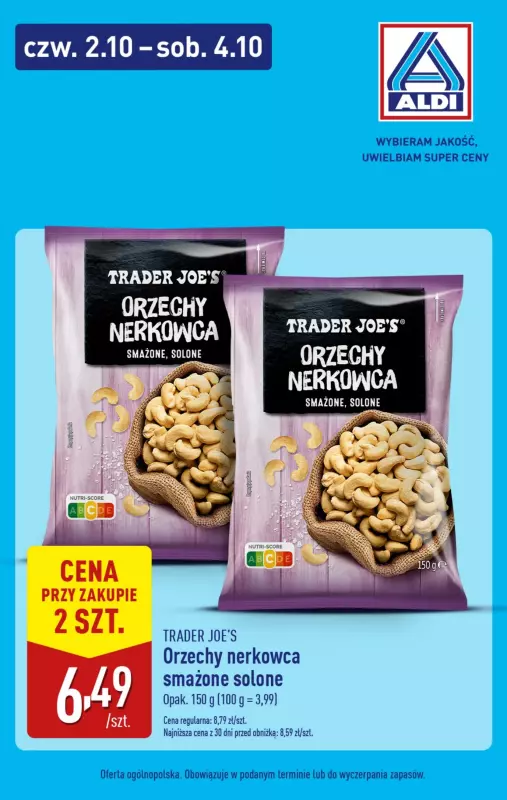 Aldi - gazetka promocyjna Weekend super cen w Aldi! od czwartku 02.10 do soboty 04.10 - strona 6