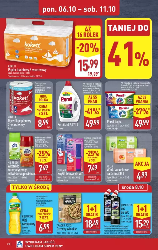 Aldi - gazetka promocyjna Pełny katalog! od poniedziałku 06.10 do soboty 11.10 - strona 20