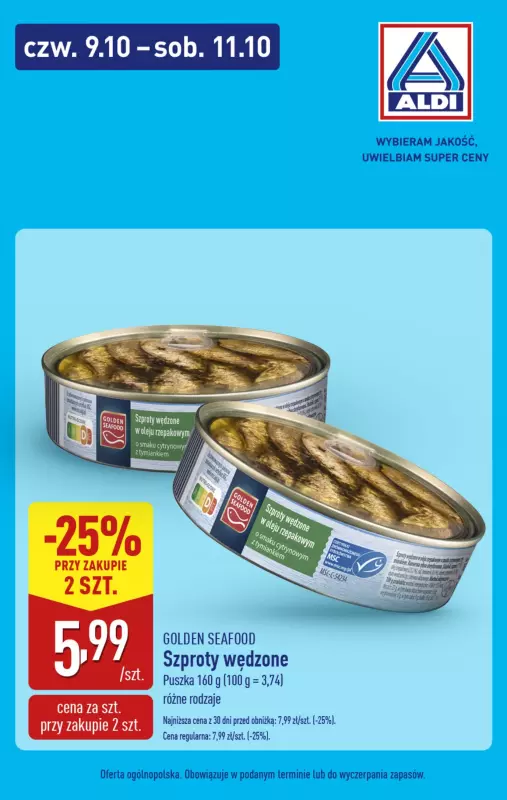 Aldi - gazetka promocyjna Weekend super cen w Aldi! od czwartku 09.10 do soboty 11.10 - strona 10